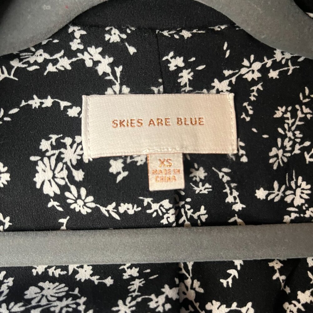 Skies Are Blue Black Ponte Knit Blazer - Picture 6 of 6